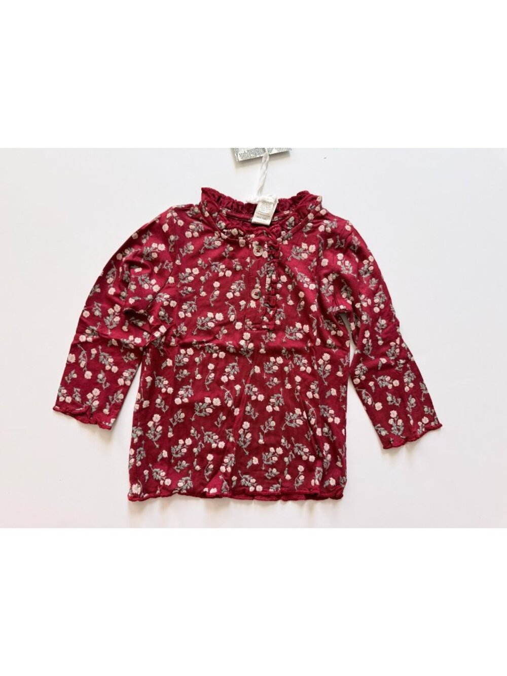 Kate Quinn Organics Girl bamboo top 12-18 months NWT